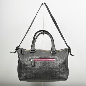 Coach Legacy Textured Leather East West Satchel Top Handle Shoulder Bag 21140